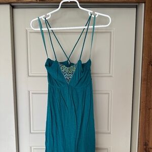 Free People Mini Turquoise Dress Size Medium Summer